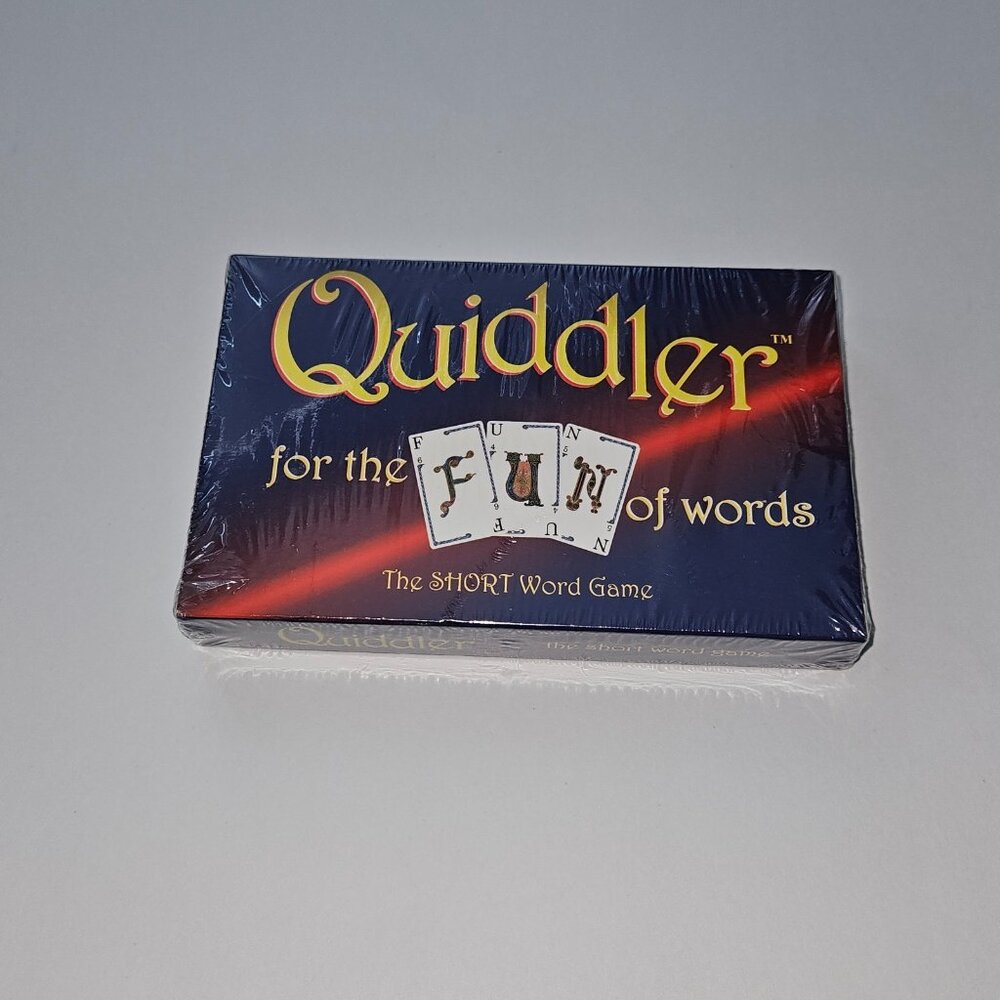 NEW Quiddler Short Word Game Cards Instructions FACTORY SEALED